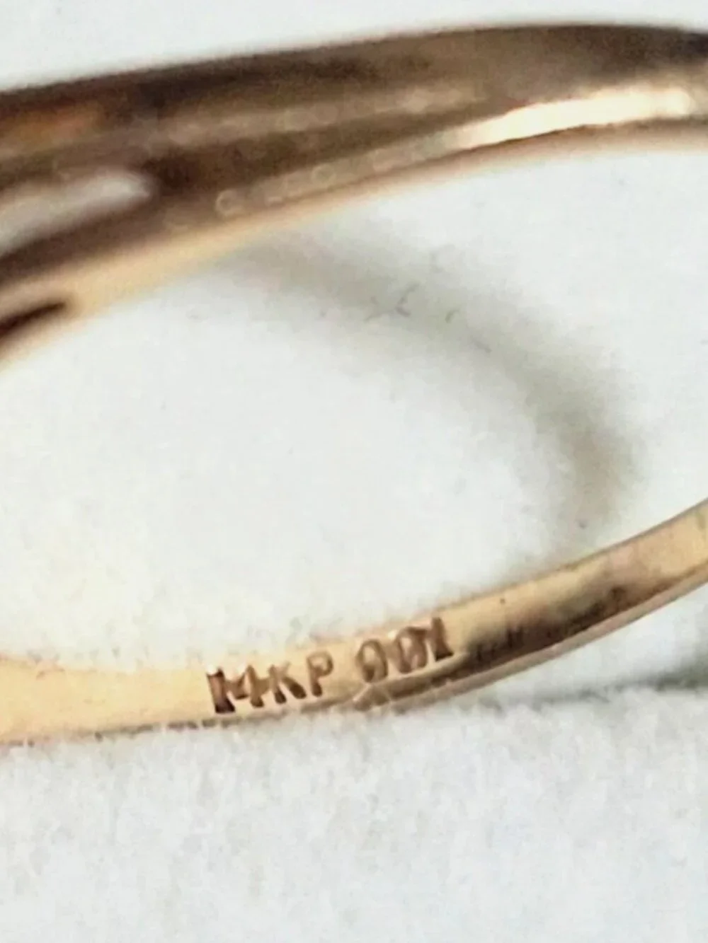 Vintage 14k Gold and Diamond Waterfall Cluster Cocktail Ring Size 5.75